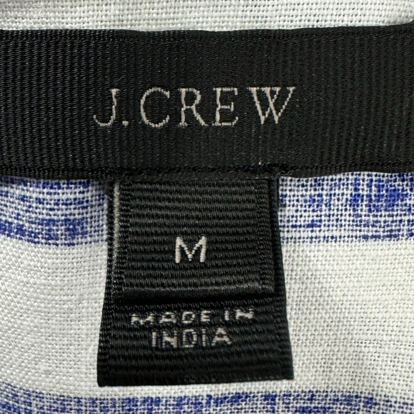 J.CREW Coastal Chic Mini Dress Split Neck Short Sleeve Women’s Sz Medium Summer - Picture 6 of 10